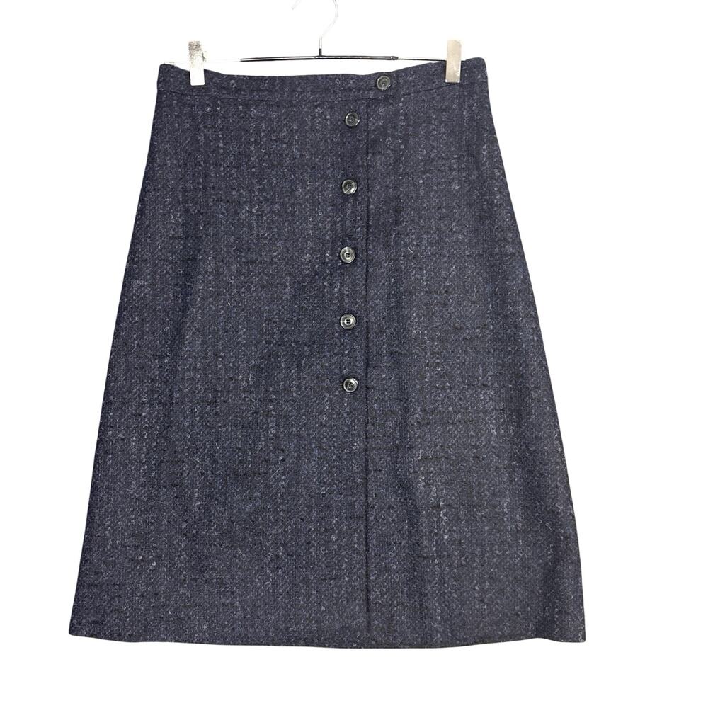 Elegant Navy Midi Skirt